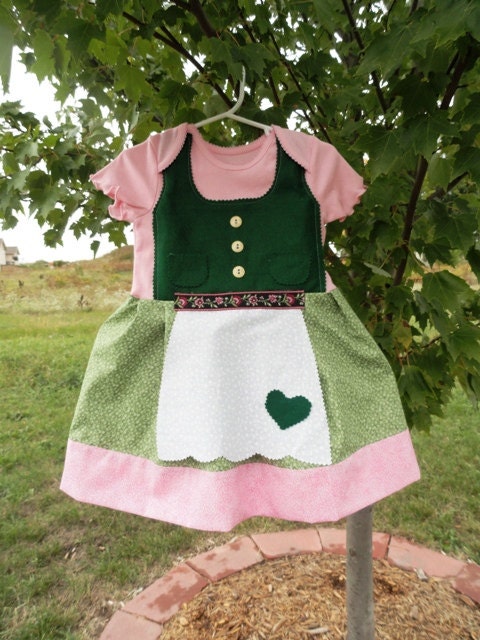 Hansel and Gretel inspired Oktoberfest baby dirndl 3-6 months