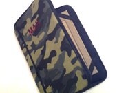 full zipper close (FREE personalization) HARD CASE - kindle/ nook/ ipad mini/ other - camouflage green