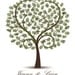 DIY Wedding Tree Guest Book - Printable PDF - Curly Fingerprint Signature Tree 11x14, 16x20, 17x22, 18x24, 20x25 or 24x30 inches