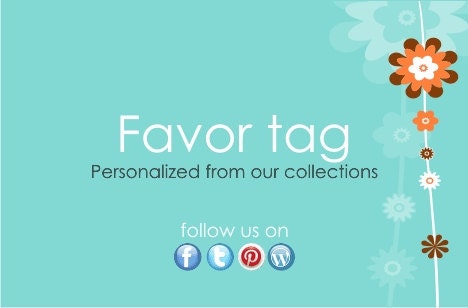 Printable Favor Tags - DIY File - Customized to Match Your Theme Il_570xn