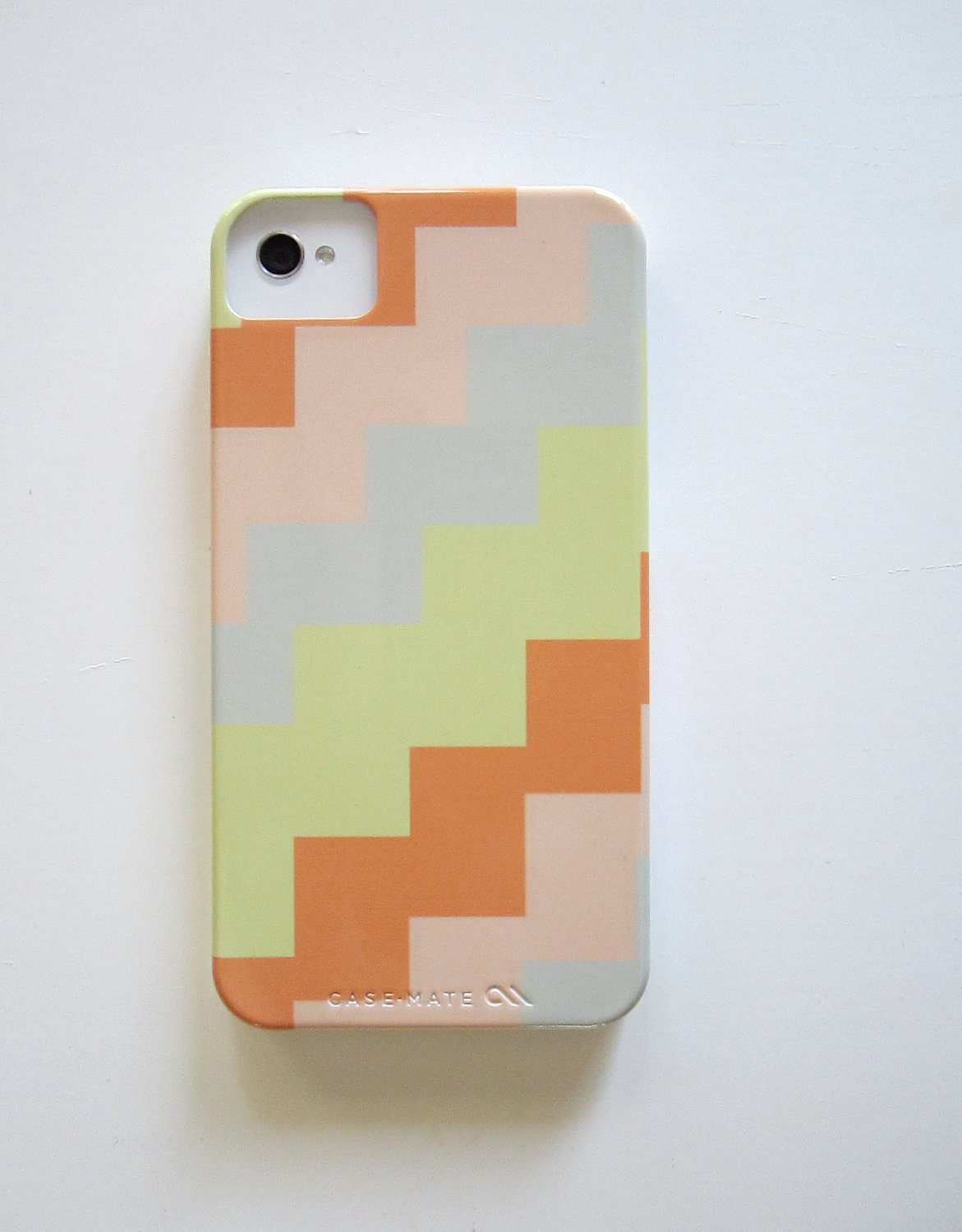 Modern Steps iPhone 4/4s case l iPhone 5 case l Pattern orange yellow pink gray geometric redtilestudio