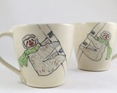 Sloth Mug - Sloth Handmade Ceramic Coffee Cup