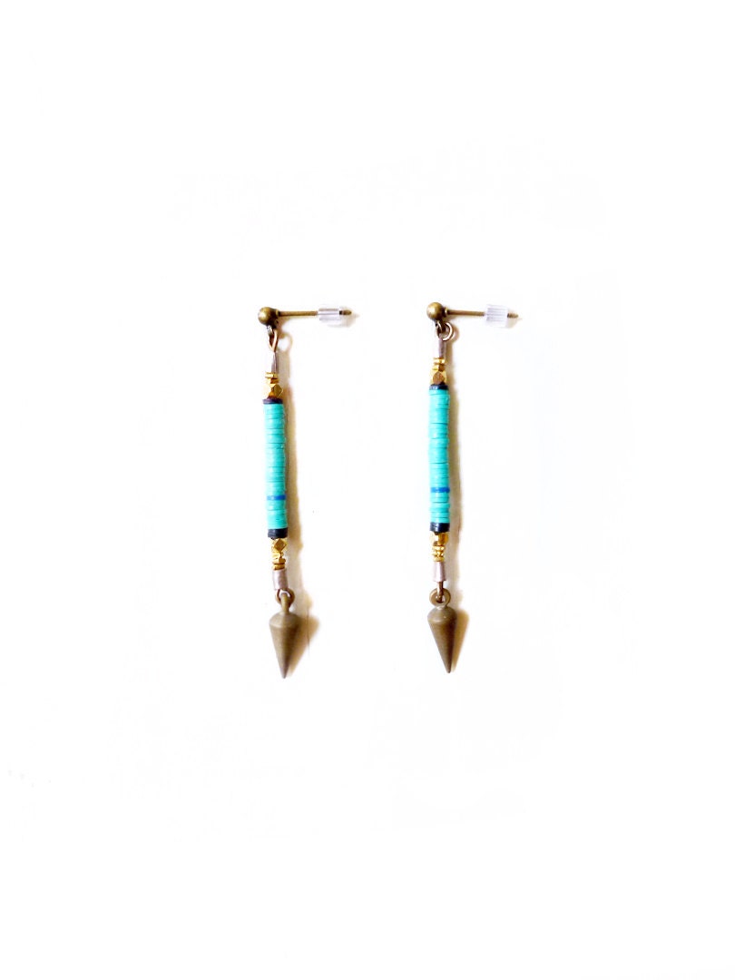 Turquoise post earrings