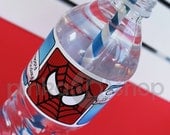 Superhero Collection (Spiderman). Water Bottle Labels. DIY Printable Design. Pinkadot Shop