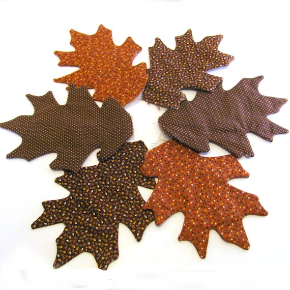 Fall fabric leaves ready for applique