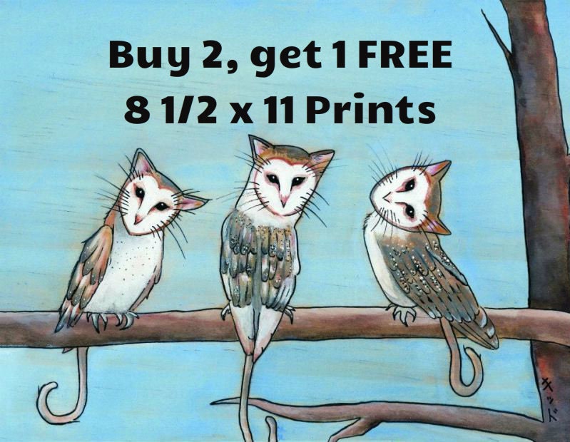 BUY 2 get 1 FREE - any 8 1/2  x 11 Prints