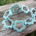Magnesite Flower beads Qty 8