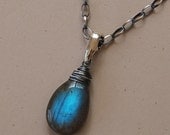 Labradorite and Sterling Silver Necklace