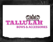 Premade Logo Design for Photography or Boutique business Hand Drawn Custom Pre-made Logo, 2 Watermarks & Instructions   (Tallulah)