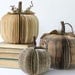 Set of 3 vintage book PUMPKINS/ /// Small Medium and Large