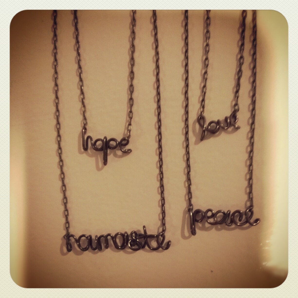 Name Necklace- plated gold/ silver