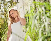 KITTY Cotton Eyelet Wedding Dress, Tea Length