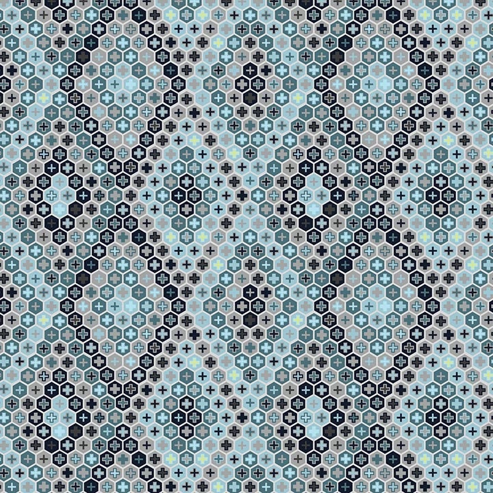Tula Pink  SALT WATER  Tortoise Shell in Aqua - Free Spirit Fabric - One Yard