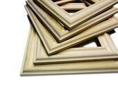 6 frames -- Custom wood picture frame 11 x 14 unfinished wood moulding