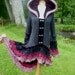 Stone Roses - Gypsy Vampire coat from recycled sweaters by SpiralGypsy - size XL - RESERVED for Christy - please do not purchase