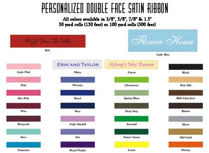 50 yards printed ribbon (3/8") Il_570xn