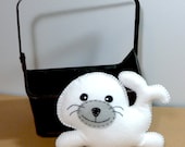 Stuffed Seal PATTERN - Sew by Hand Plush Felt Stuffed Animal PDF - Easy to Make