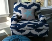 Design Your Own PAIR of  Vintage Swivel Club Chairs- With ANY Fabric
