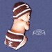 Baby Football Set, Football Diaper Cover Set, Football Hat, Football Beanie, MADE TO ORDER, Newborn to 12 Months