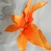 Orange Hawaiin Orchid Hair Clip