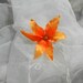 Orange Hawaiin Orchid Hair Clip