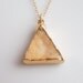 Druzy Necklace in Squash Yellow