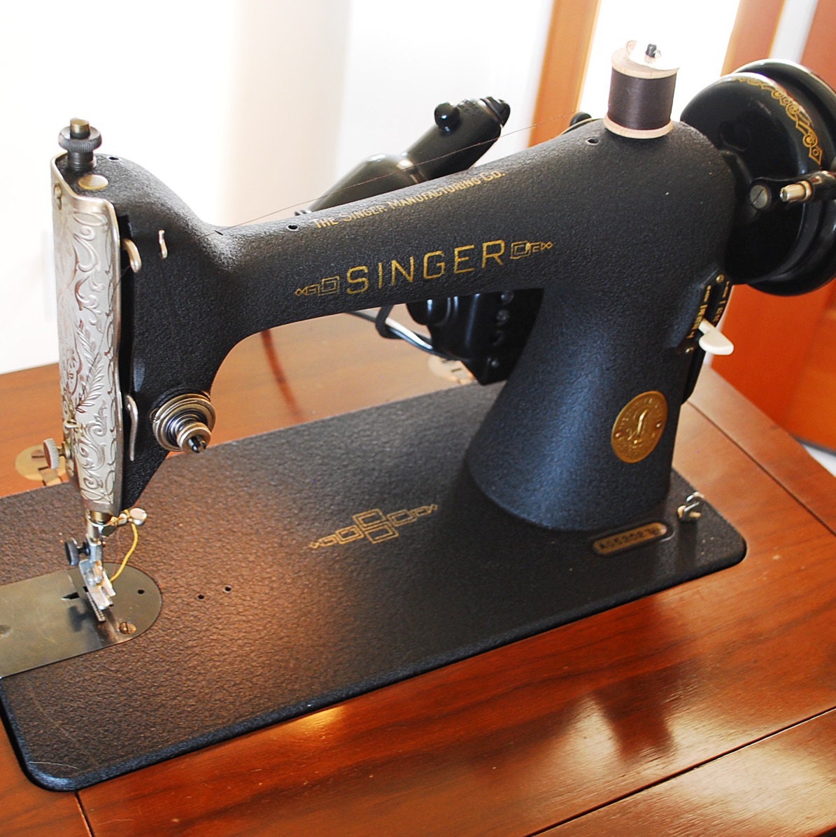 1945 Singer Sewing Machine in Cabinet / Model by BroadleyStreet
