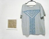 AIR FOR LUNA block print t shirt
