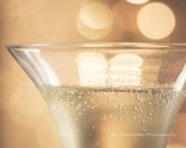 Champagne Celebration - Fine Art Photography 8x8, champagne, celebration, party, home decor, kitchen art - kimfearheiley