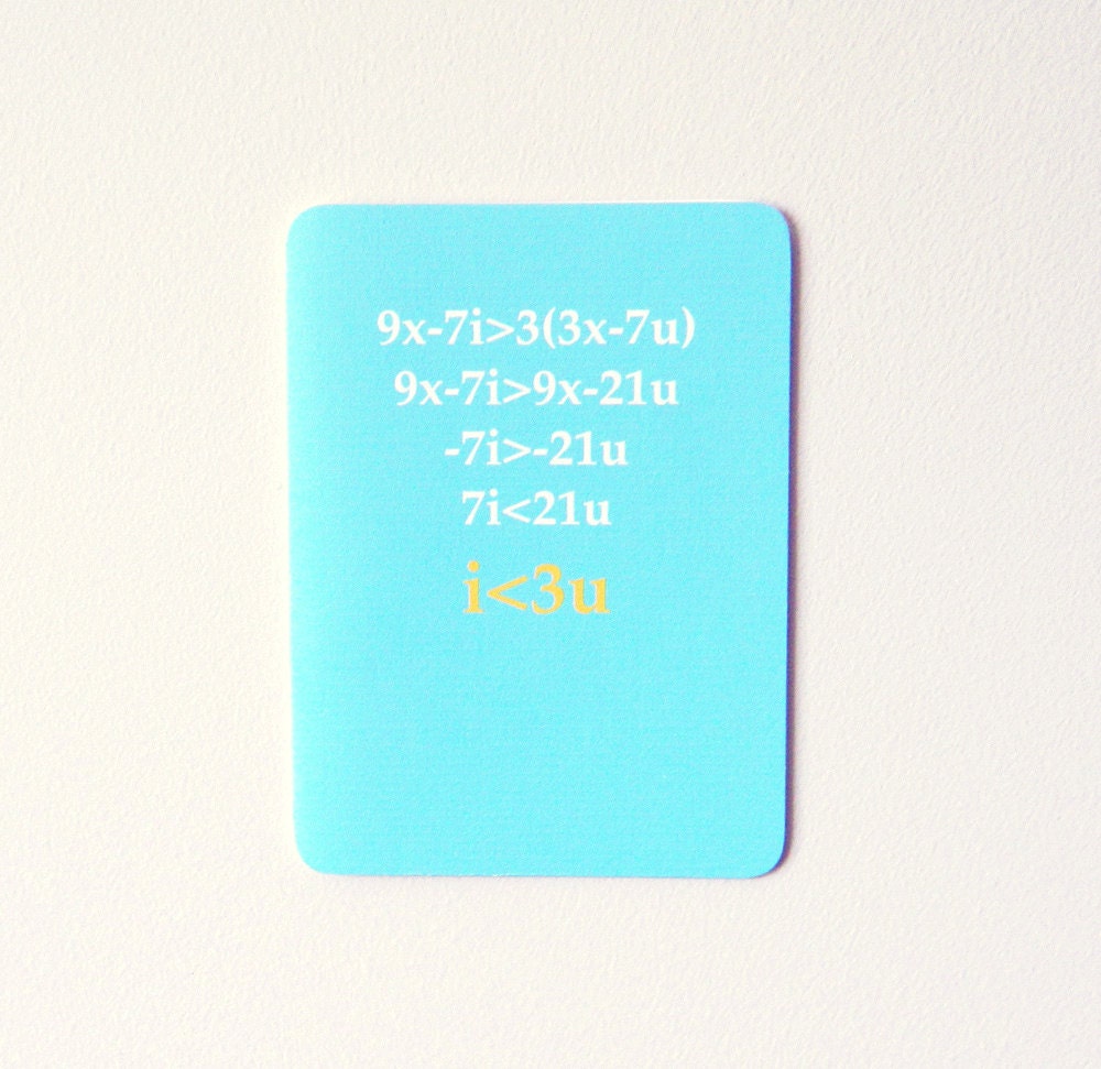 Nerd Love Card - Love Equation