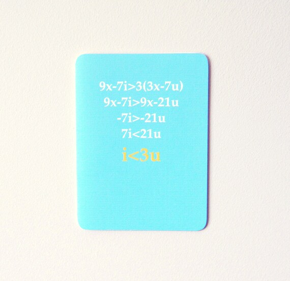 Nerd Love Card - Love Equation