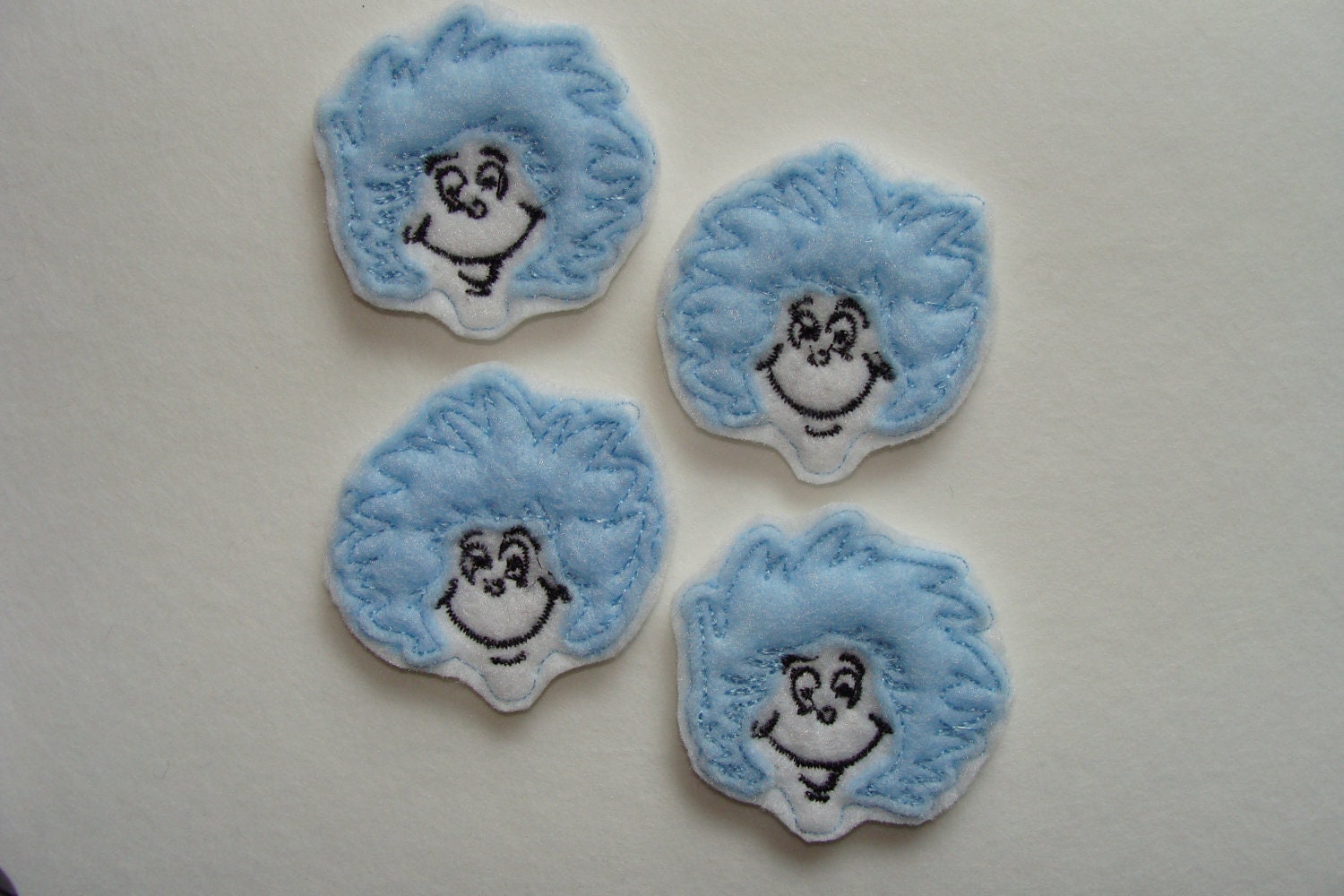 THING 1 And 2 - Machine Embroidered Felt / Applique