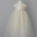 ANDREA:  Taffeta and Tulle, Rosette Trio at the Waist and Generous Bow in Back... Flower Girl, Special Occasion