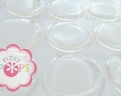 100 Epoxy Stickers 1" Inch Circle for Bottle Cap Necklaces Bubble Seal Dot Drops