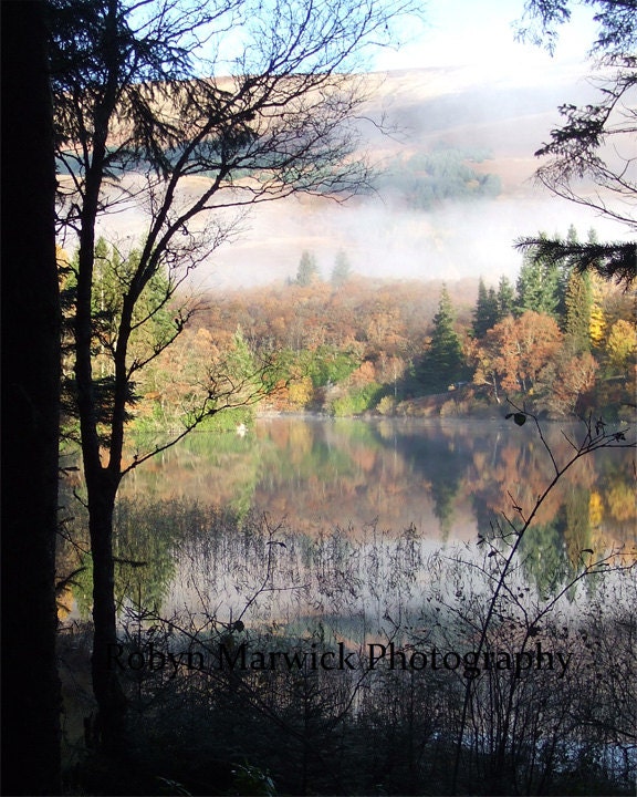 Autumnal Reflections, Loch Ard, Scotland, 2010 - 8''x10' Fine Art Photograph