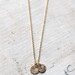 The Gold Duet - Tiny Monogram Letter Charm Necklace - Personalized- Delicate Gold Charm Necklace - Two Letter Charms