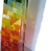 Glass Bottle Rainbow Mosaic Sun Catcher Home Decoration Art Beads Buttons Red Orange Yellow Green Blue Purple