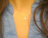 Sterling Silver Mini Small Cross Necklace Earrings Bridal Bridesmaids Special Ocassion Birthday Christmas