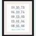 Important Dates 8x10 Print - Together We Make a Family in SCRIPT Style