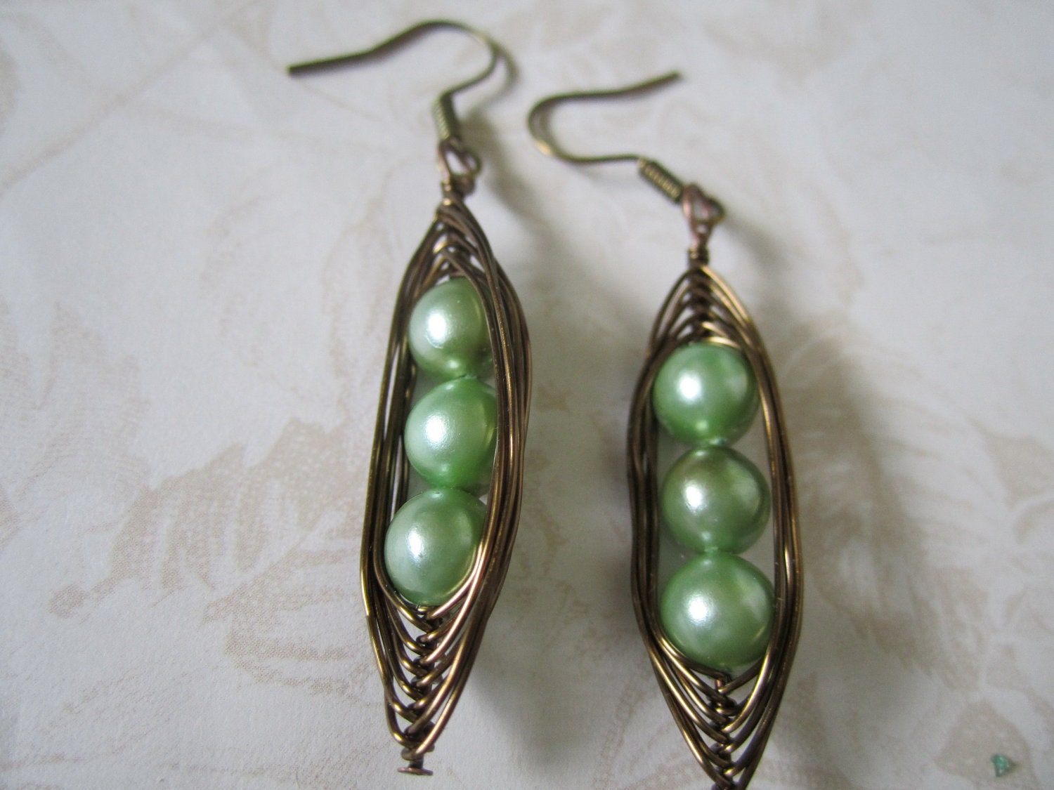 Sage Green Pea in the Pod Earrings