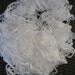 Ruffled All White Lace Yarn Hand Knitted Soft Acrylic Scarf 55 inches long