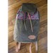 The Plunkton Pack // Waxed Canvas Backpack with Leather & Bright Geo Highlight