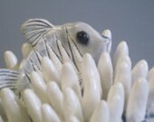 Ceramic Ocean Wall Hanging, Coral fish  &  Anemonies On Blue Slate Reef, Ocean Art Beach Art Garden bath, ocean bath, nautical decor