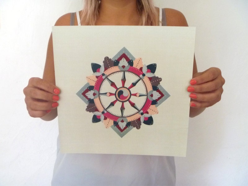Wheel of Dharma Print