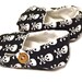 Halloween Costume. Baby Shoes. Fabric Booties. Halloween Skulls. Punk Baby. Rockabilly Baby. Vegan Friendly.