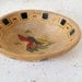 1950s Southwestern Bowl / Painted Wood Bowl