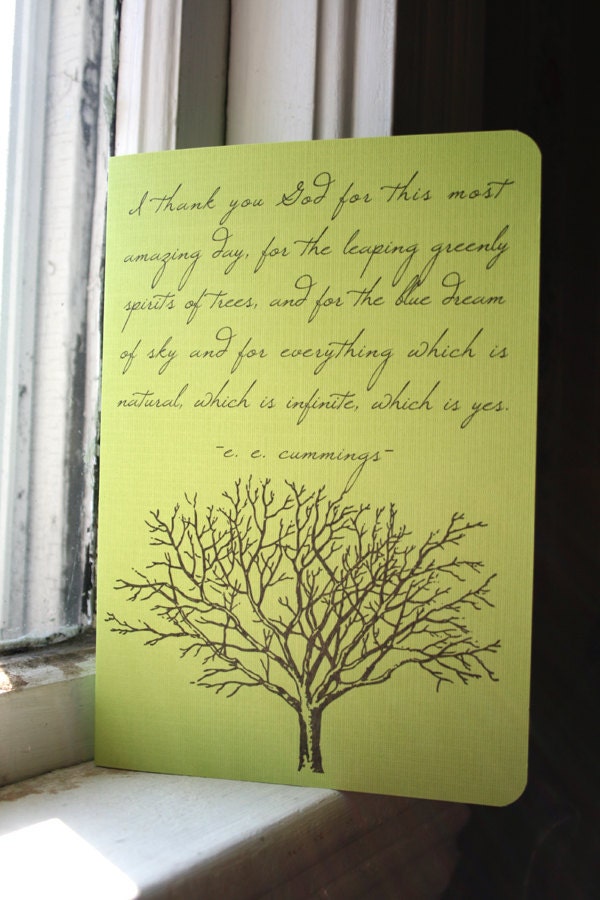 E E Cummings Gratitude Journal