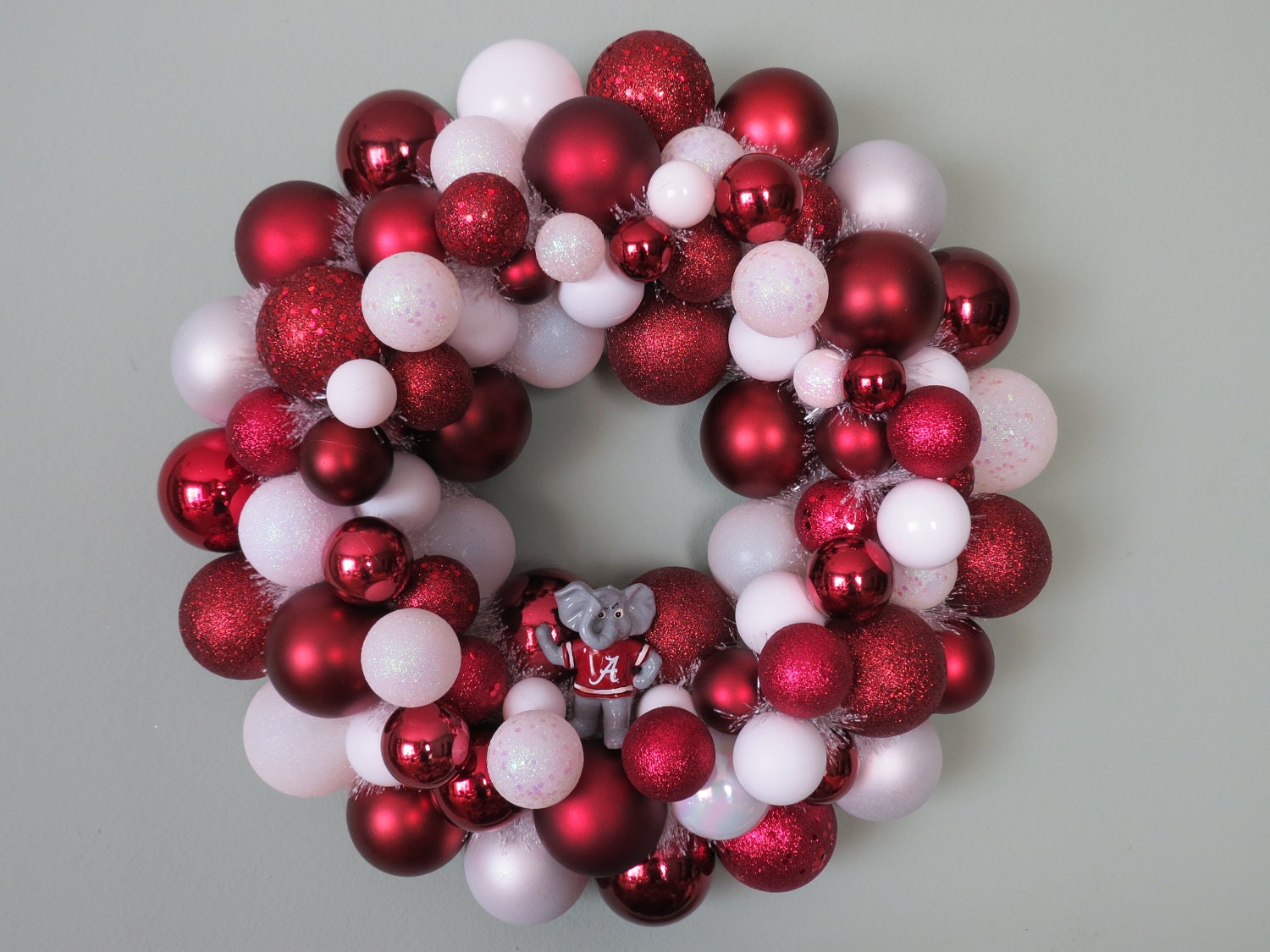 ALABAMA CRIMSON TIDE Ornament Wreath