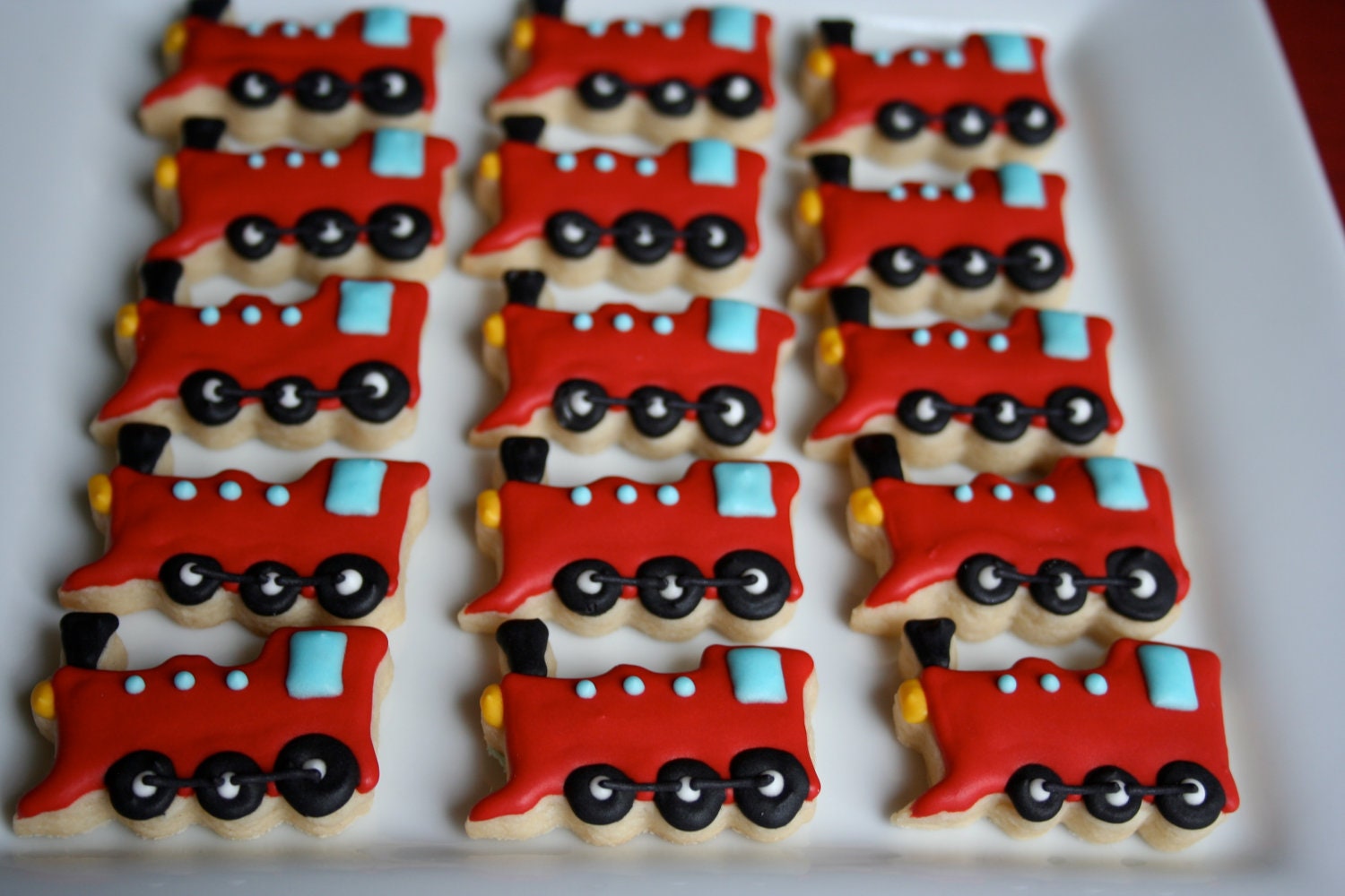 Train Theme Choo Choo Train 3 dozen mini cookies