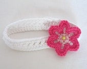White Baby Xs in a Row Headband